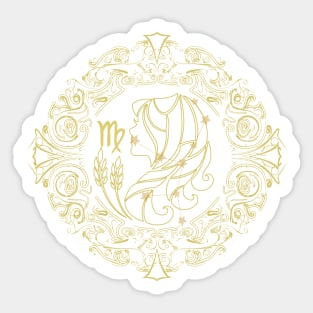 Zodiac Sign Virgo Sticker